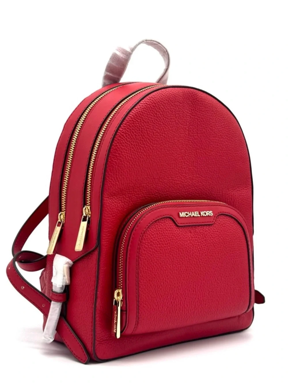 Michael Kors Jaycee Medium Signature Logo Backpack Bright Red